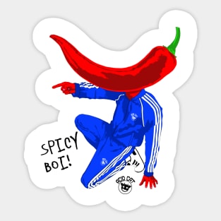 Spicy Boi Blue! Sticker